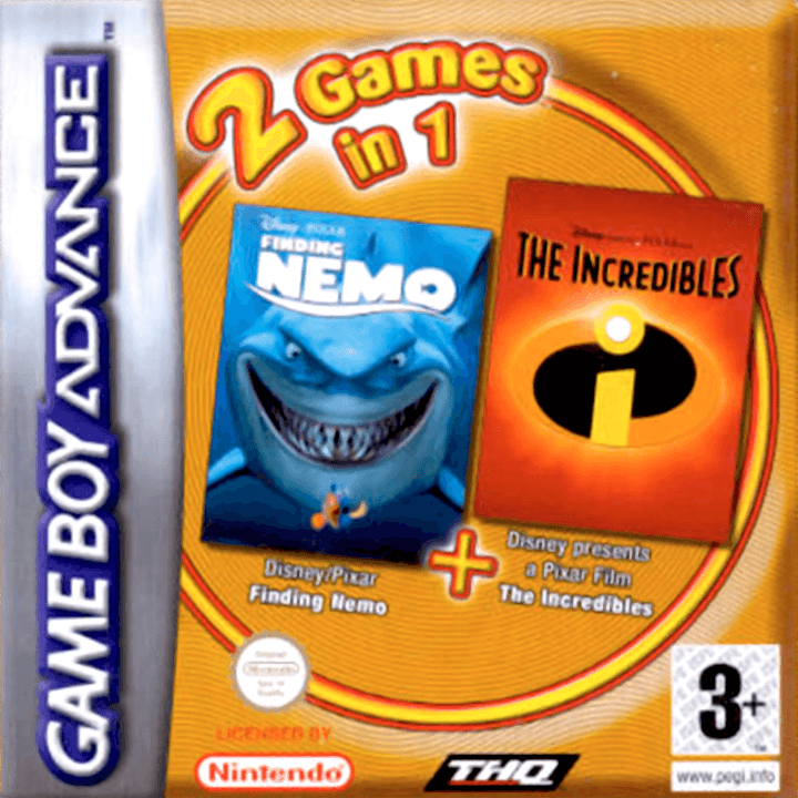 2 Games in 1: Les Indestructibles + Le Monde de Nemo