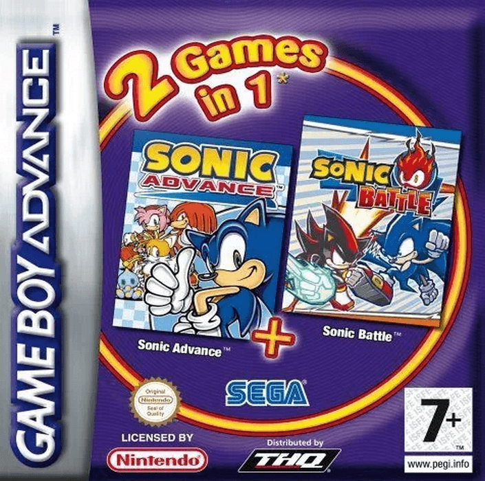 2 Games in 1: Sonic Advance + Sonic Battle