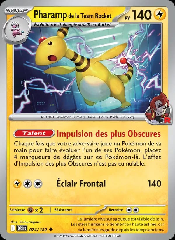 Pharamp de la Team Rocket