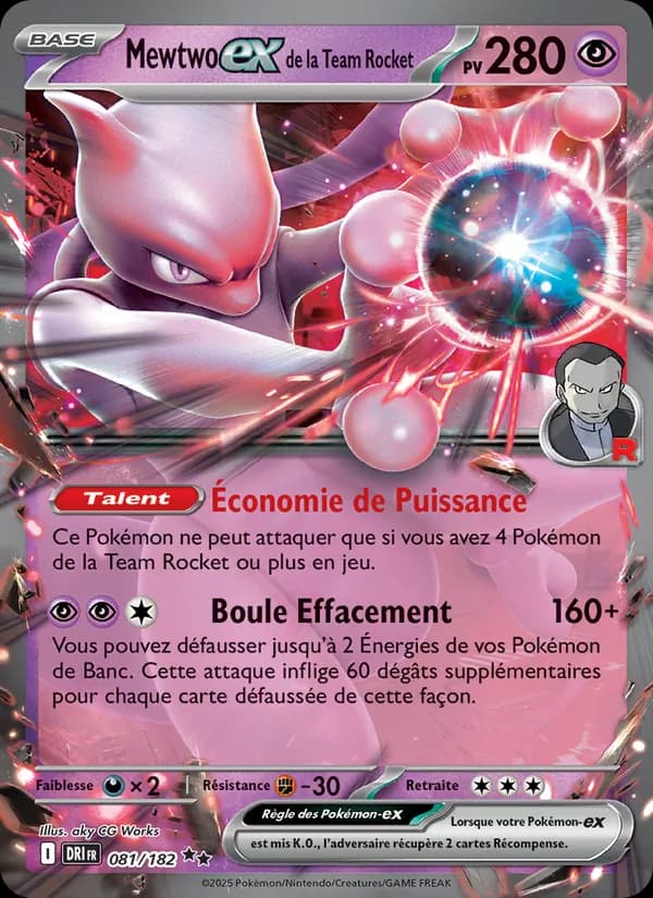 Mewtwo ex de la Team Rocket