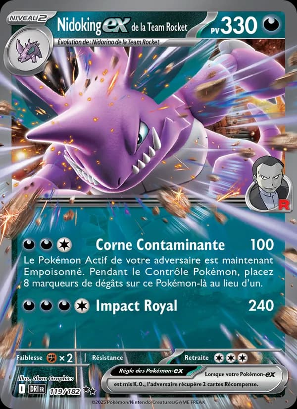 Nidoking ex de la Team Rocket