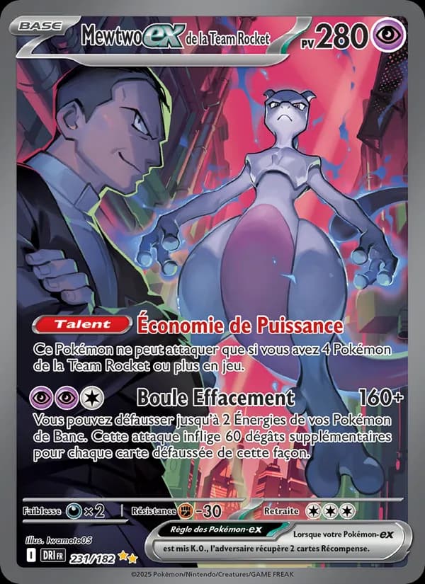 Mewtwo ex de la Team Rocket