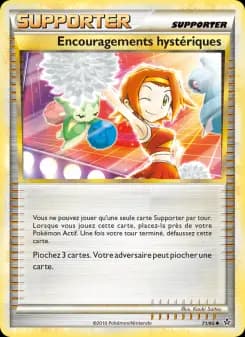 Encouragements hystériques