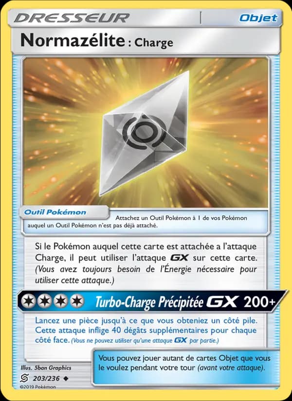 Normazélite : Charge