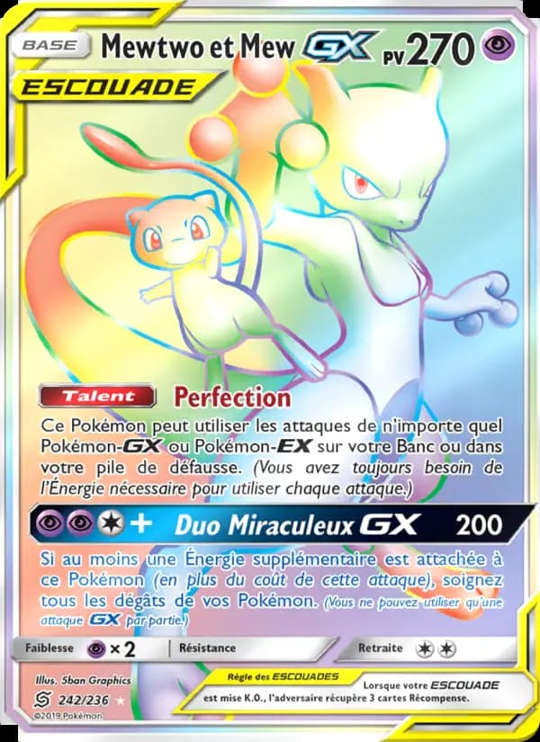 Mewtwo et Mew GX