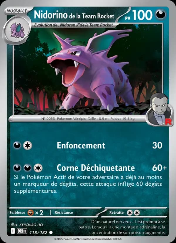Nidorino de la Team Rocket