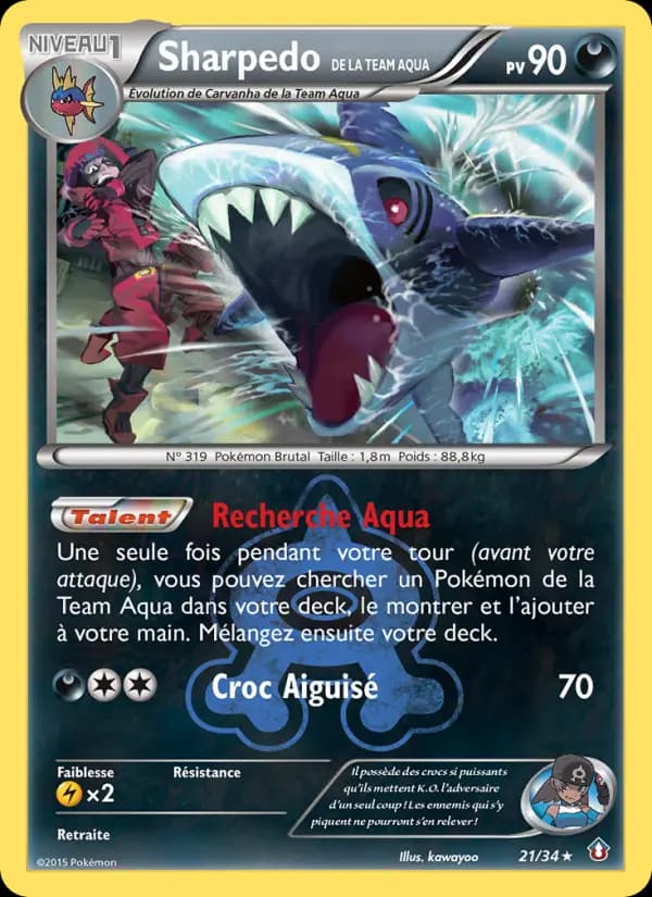 Sharpedo de la Team Aqua
