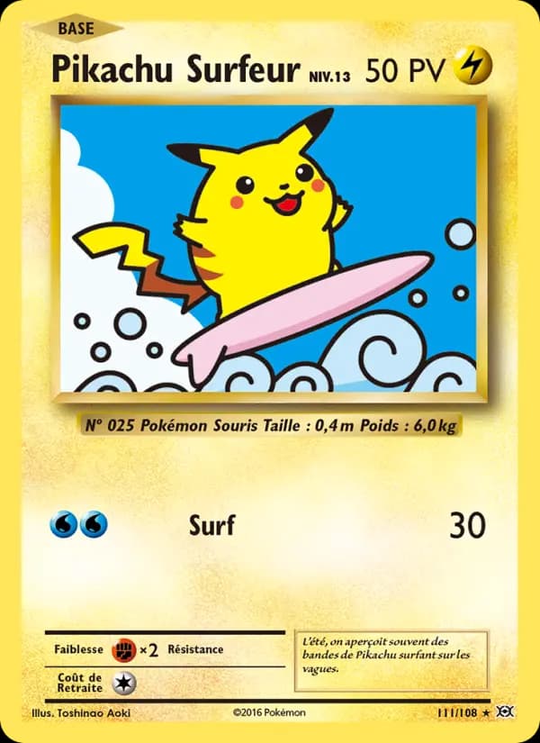 Pikachu Surfeur