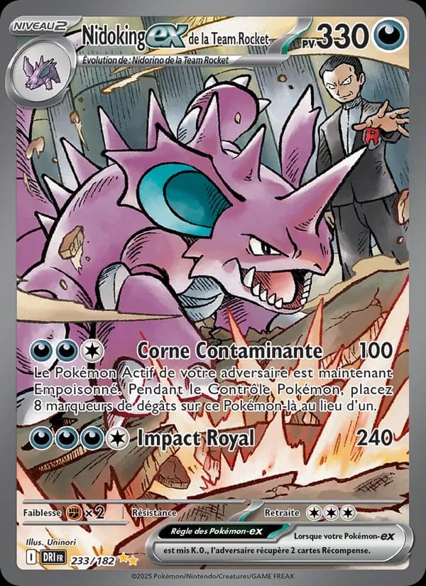 Nidoking ex de la Team Rocket