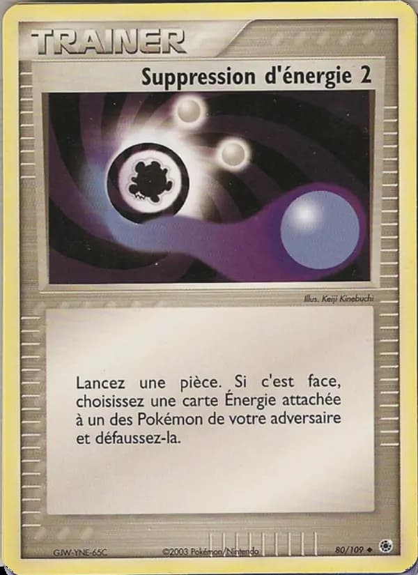 Suppression d'énergie 2